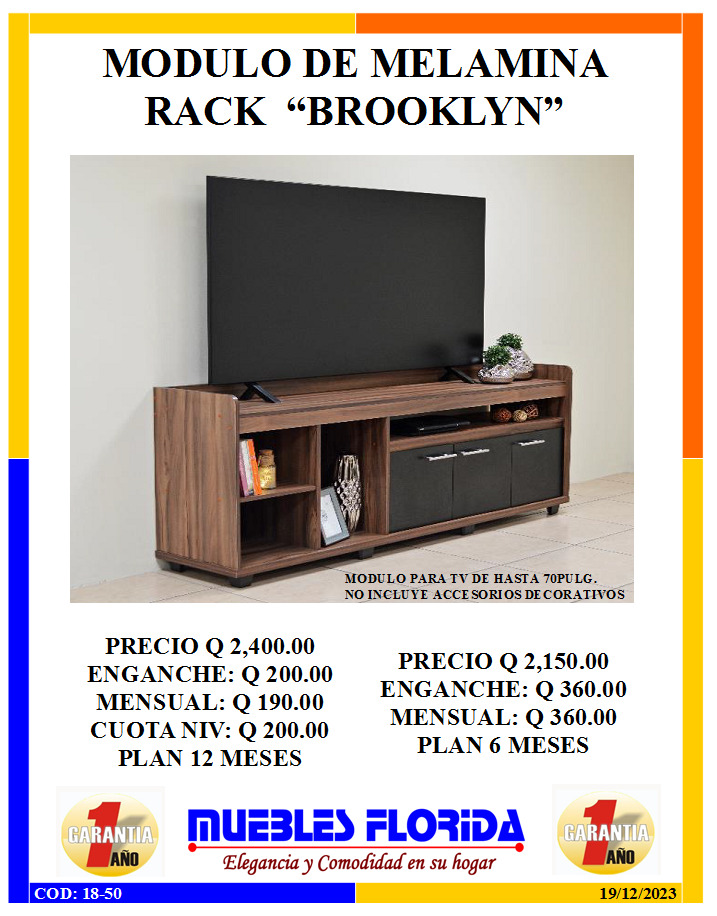 MODULO DE MELAMINA BROOKLYN 